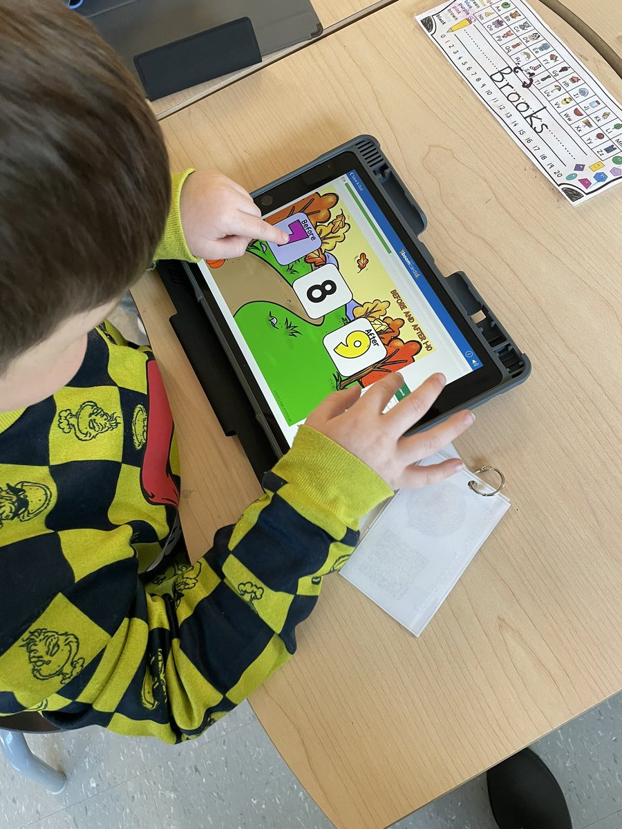 mrsbowesteaches's tweet photo. Students went and completed a @BoomLearning activity identifying numbers and quantities before and after numbers 1-10. Students practiced a mix of number representations including dice, pictures and ten frames. #math #counting #numbers #techinmath https://t.co/nI8PAApTPN