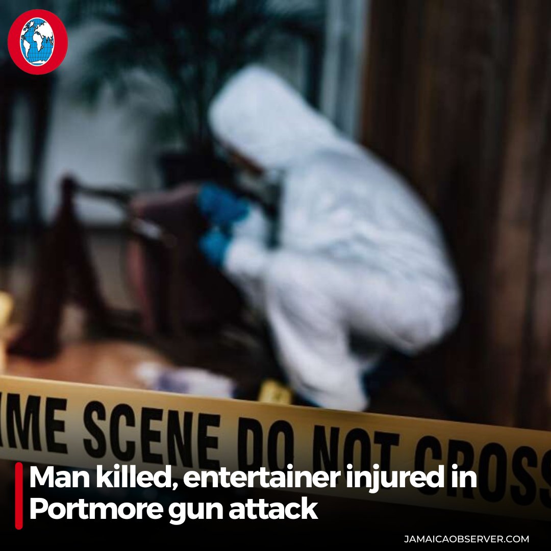 JamaicaObserver's tweet photo. One man was fatally shot, and two others, including an entertainer, sustained injuries during an incident at a park in Greater Portmore, St Catherine on Monday afternoon.
https://t.co/nlPUkn7UXv https://t.co/kSX1nsoZXz