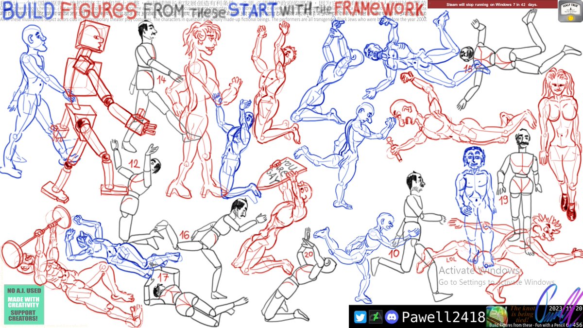 Pawell2418's tweet photo. #FunWithAPencil - Build Figures from these
Loomis! I won't lie, some of these are so goofy it made me laugh drawing them. But i still think this book is a joke. https://t.co/wF2p0nZITF
