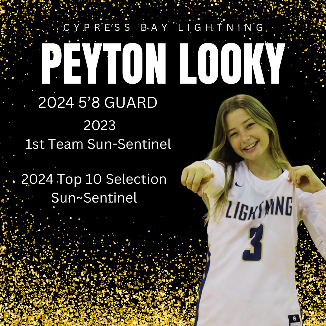 Congratulations to <a href="/peytonlooky/">peyton</a> being selected a TOP 10 player in Broward County by <a href="/Sentinel_Sports/">Sun Sentinel Sports</a>. I know you wanted that top 5 spot but let this be the motivation that fuels you. #Youvedonethework  <a href="/_BlakeDerrick/">Blake Derrick</a> <a href="/PrepGirlsHoops/">Prep Girls Hoops 🏀</a> <a href="/SUTSReport/">SUTS Report</a> <a href="/MiamiSuns/">Miami Suns</a> <a href="/GNation_BBALL/">G Nation 🏀</a>