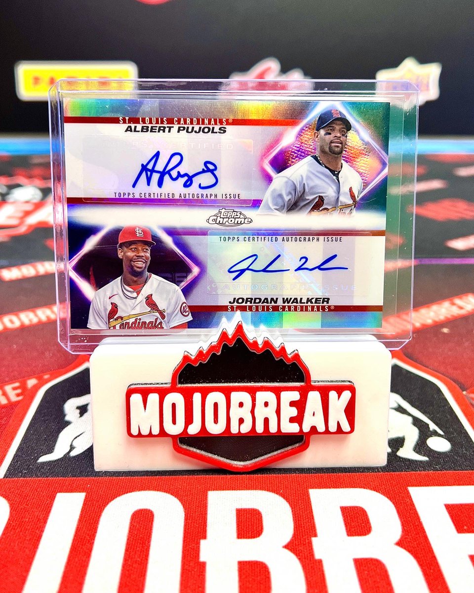 mojobreak_com's tweet photo. MONSTER HITS from @bubba.breaks on @fanaticslive! SICK @j.walk17 and @albertpujols Dual Auto! #/10 and Yellow 1/1 printing plate of @adleyrutschman! Wooo! Mojobreak keeps bringing the HEAT!🔥
#mojobreak #topps #chrome #update #mlb #baseball #dualauto #printingplate #jordanwalker #albertpujols #adleyrutschman