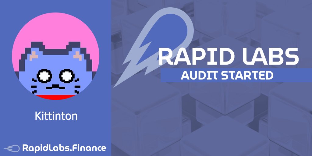 rapidlabsfin's tweet photo. We're thrilled to share that the auditing journey for @kittinton's smart contracts is now officially underway. 

Stay connected for the release of our in-depth final report that will provide you with valuable insights into the project's security

#RapidLabs #audit #security https://t.co/QAAljzg9Wd