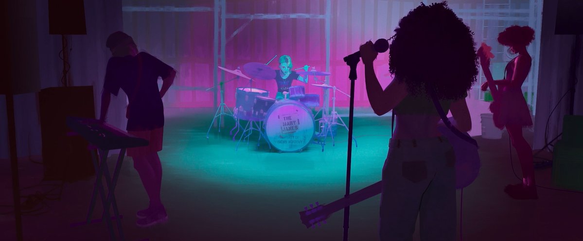 SpiderVerse's tweet image. Battle of the Bands: Which one are you joining – The Mary Janes or The Spider-People?