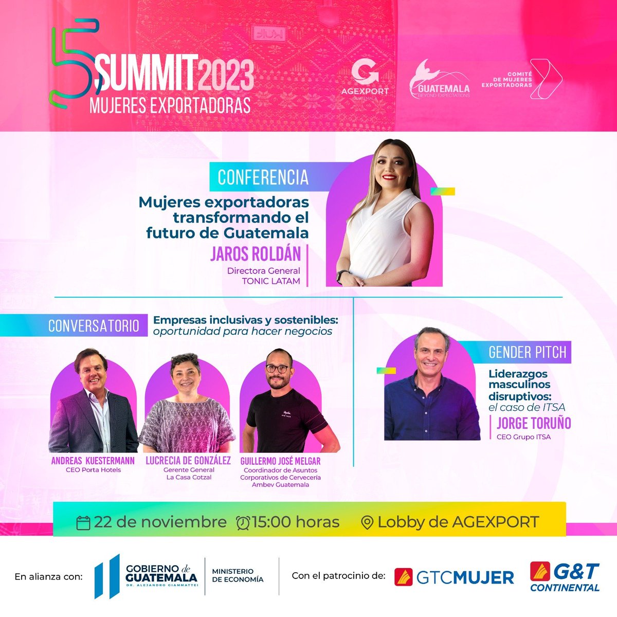 mmeridagt's tweet image. No deje de participar en el 5to. Summit de Mujeres Exportadoras organizado por @AGEXPORTGT!  Inscríbase en:  bit.ly/SummitMujeresE…