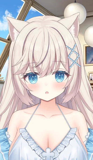 おはよー!昨日早寝したけど起きてすぐすっごくねむねむでぽやーってしてた…!いまは目さめてきてる! 