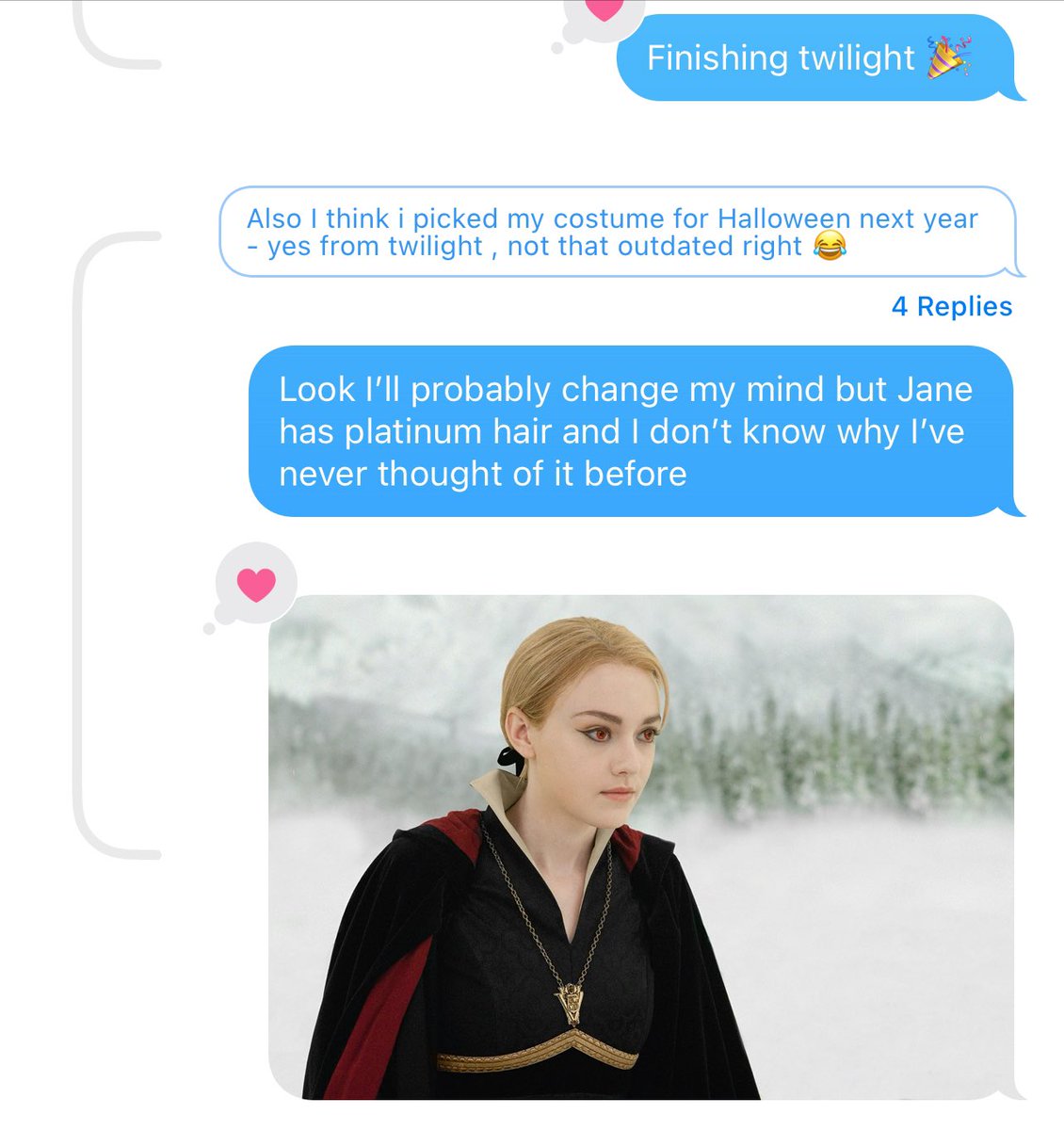 kayrahmate's tweet photo. @bekorourke Divine. And the wedding - still cry. 

Also me last week - decided I need to be Jane for next Halloween hahah https://t.co/Ywu2pGKcMq