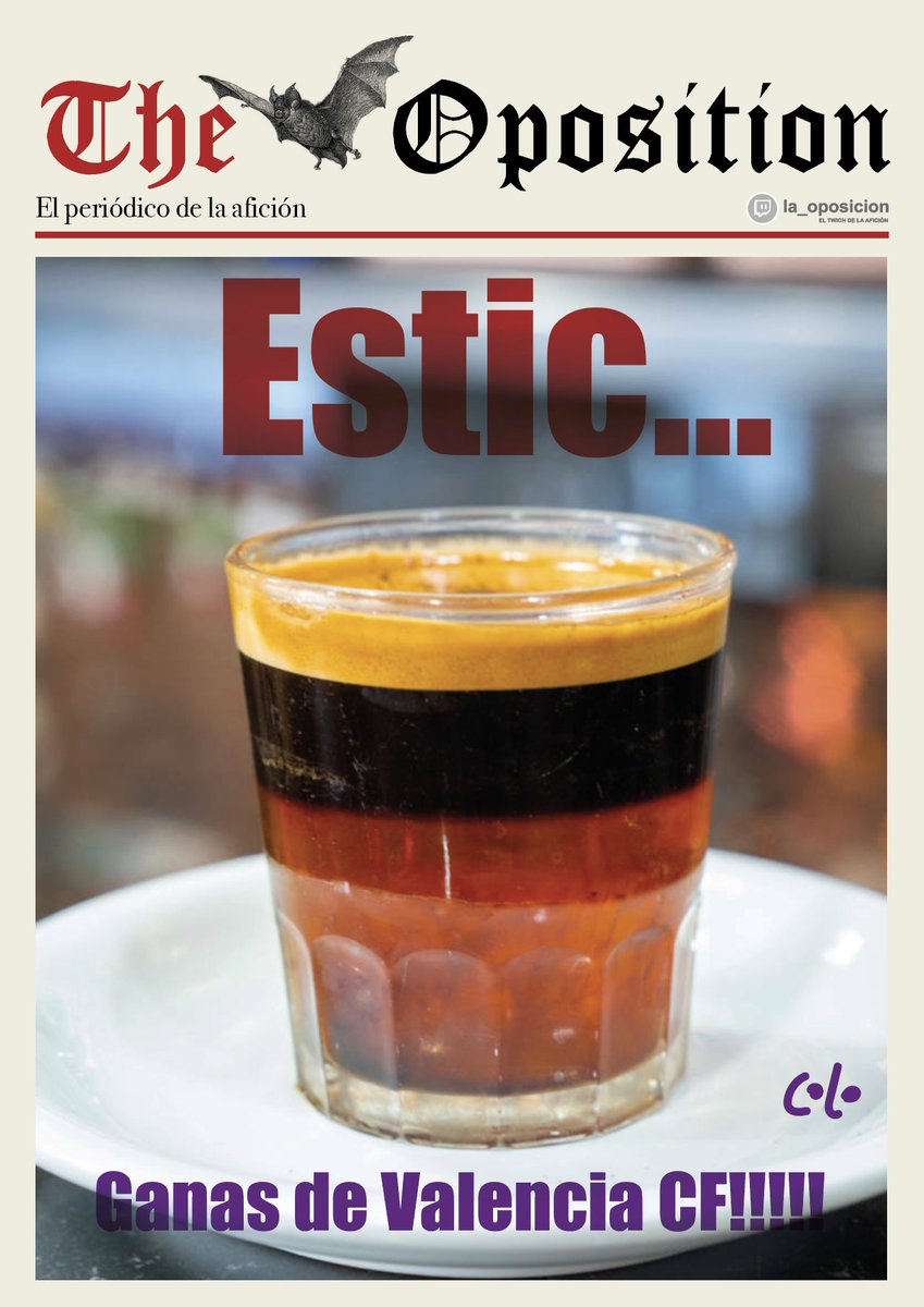 ECValencianista's tweet photo. Familia‼️Os dejamos la portada de hoy

#Estic #GanasdeValenciaCF
#Portada 
#ElPeriodicodelaAficion 
#THEOPOSITIONPOST 
#PortadaOposicion https://t.co/bxEMb1iXq0