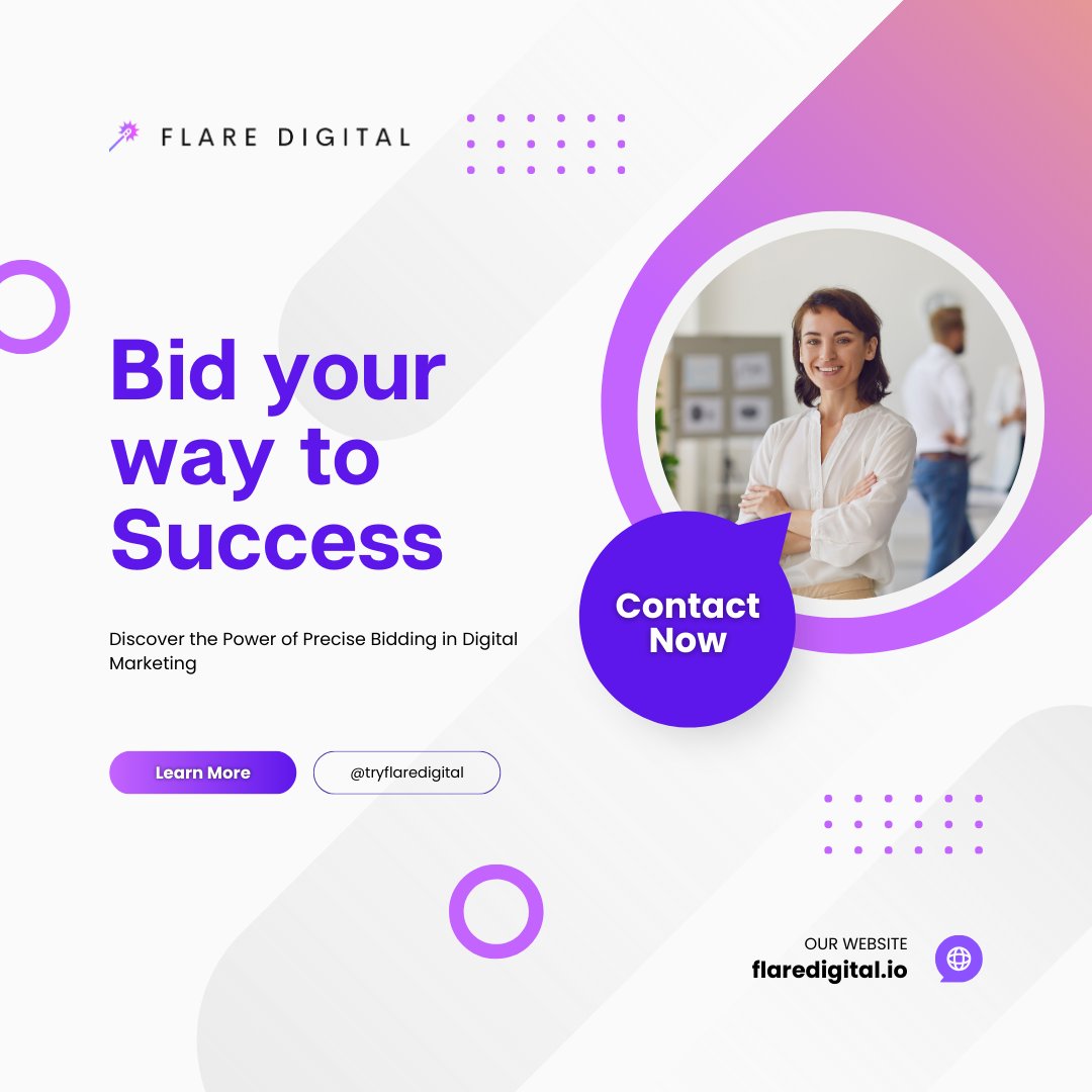 tryflaredigital's tweet photo. Master bidding strategies to transform your ad campaigns! 🚀 Control costs, enhance performance &amp; optimize strategy. From CPC for traffic to CPM for awareness, align bids with goals. Need clarity on bids? We're here to guide you! #CampaignOptimization #BiddingStrategies #AdSucces https://t.co/xBghauRnqq