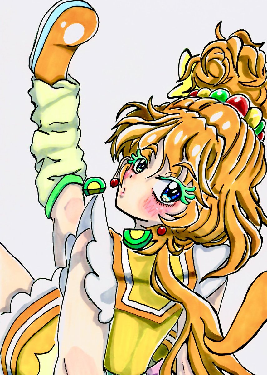 「過去絵ですけど  #キュアパパイア #キュアパパイア生誕祭 #キュアパパイア誕生」|あらんぷのイラスト