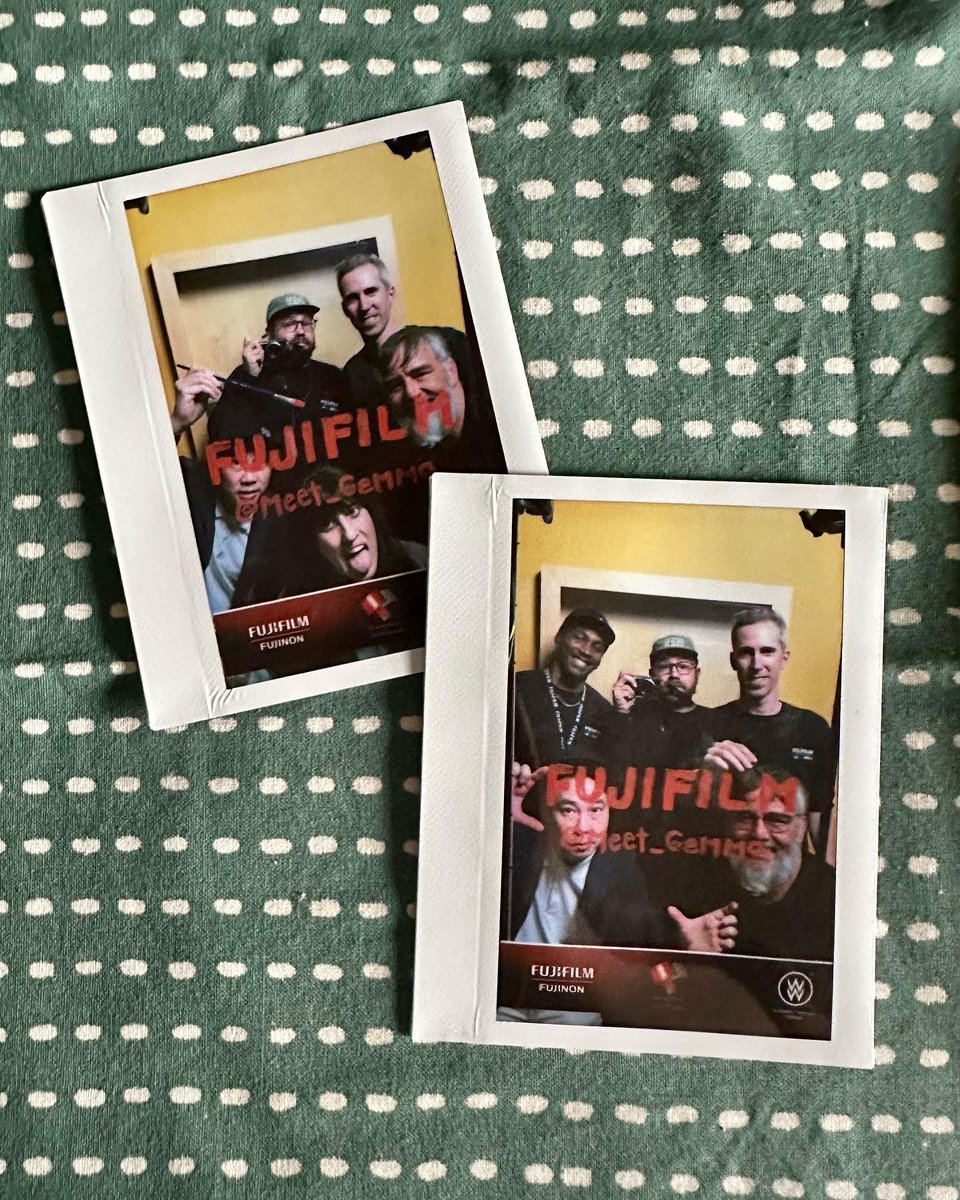 cstina's tweet photo. Fujifilm Fun with Instax at the GFX100II Event with the “GEMMA” Cast and Crew! https://t.co/m9o8u790gM