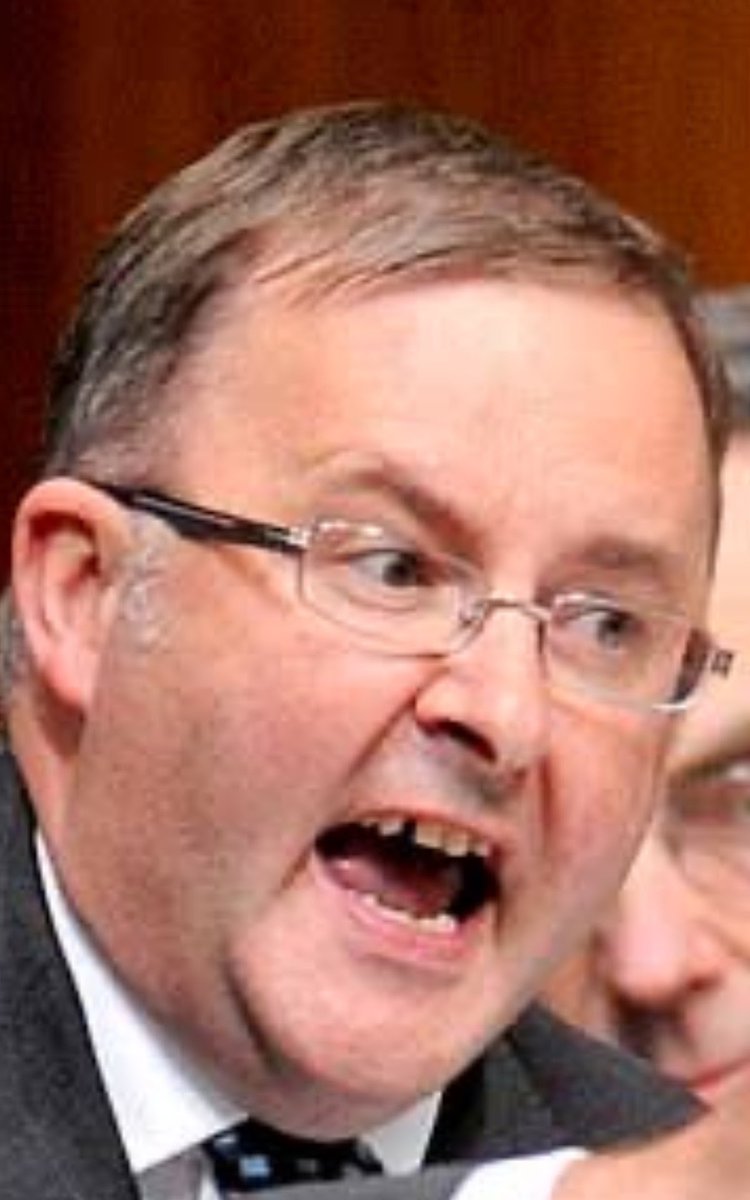 HelpRodger's tweet photo. Can opener teeth Anthony Albanese underwent a huge cosmetic transformation before he won the election.
Dental capping.
Lip fillers.
Botox.
Hair plugs.
Unfortunately his political incompetence hasn't changed.
#FakeAlbo
#auspol #9Today #7sunrise #abc730 #theprojecttv #insiders #QandA #thedrum Anthony Albanese Peter Dutton Albo