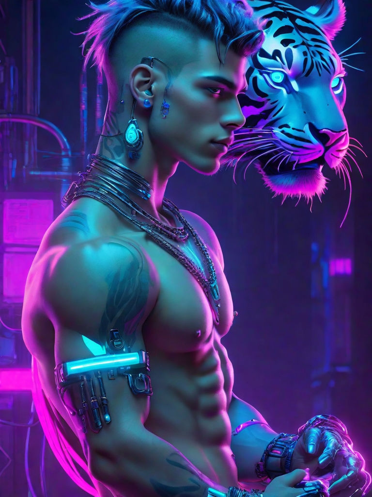 Spirit.sys #ai #aiart #gay #handsome #bara #muscle #Alart #AlArtworks #Alイラスト #Cyberpunk2077 #UrbanSamurai