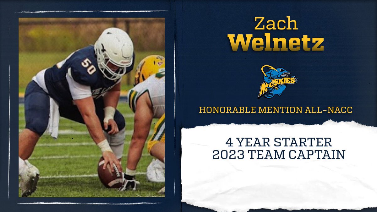 Congrats to the leader of our OL and team captain Zach Welnetz on his All-NACC selection