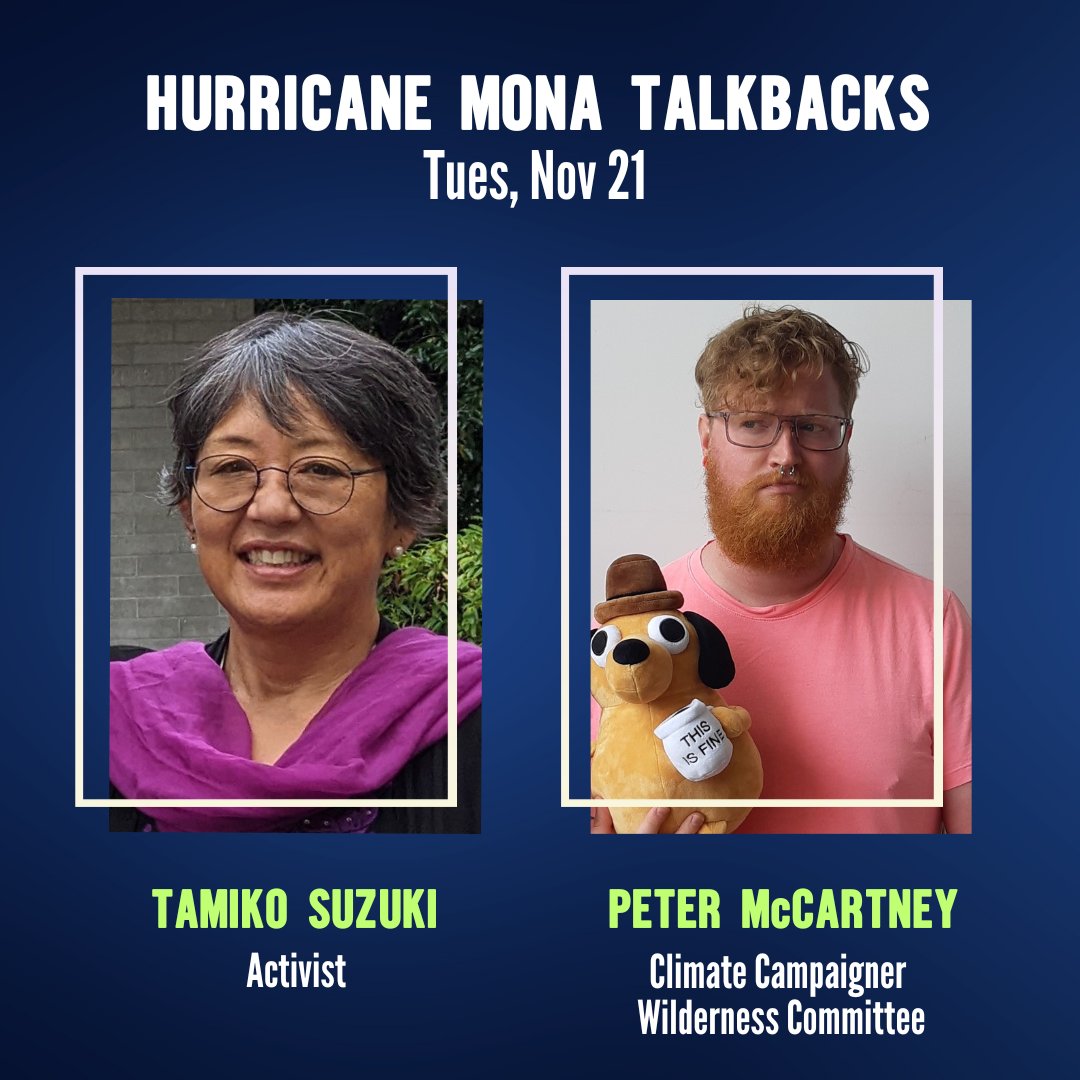 ⭐️Hurricane Mona Previews continue with a special talkback following the Tues, Nov 21 performance & a PWYC performance Wed, Nov 22 at 2PM. Tickets are limited for the talkback, so act fast! TIX: thecultch.com/event/hurrican… #hurricanemona @rubysliptheatre