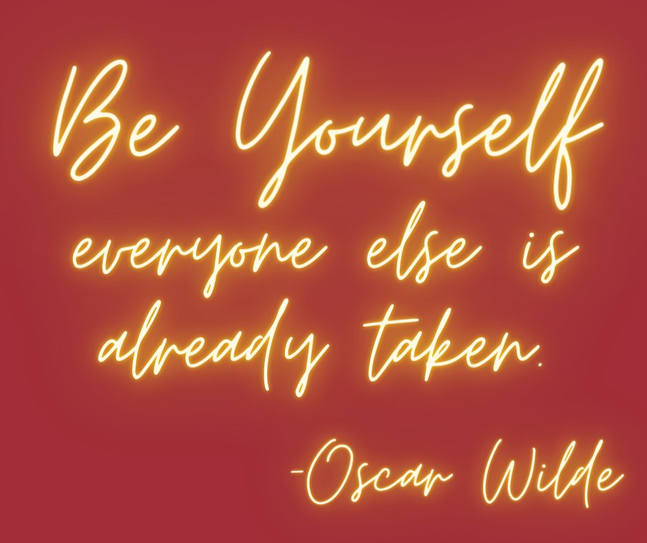 “Be yourself; everyone else is already taken.” ― Oscar Wilde #beyourself #havefun #livelife #qotd