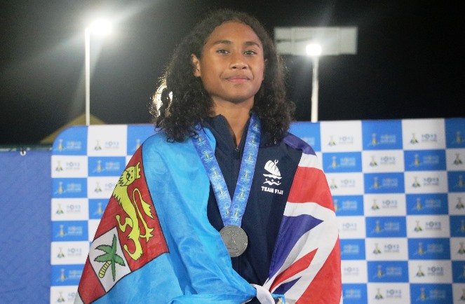 Mudunasoko wins Fiji’s first medal fijilive.com/mudunasoko-win… via @FijiLive #2023PacificGames