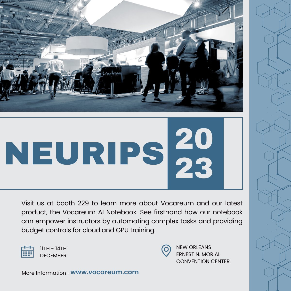 Hope to meet you in New Orleans in December!

#neurips #vocareum #conference #artificialintelligence