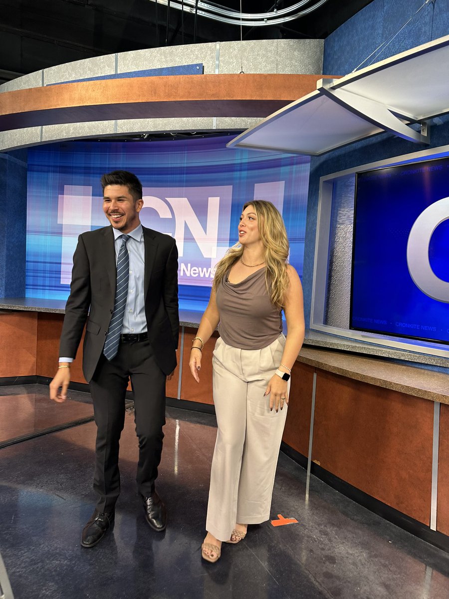 Another successful Monday newscast! 

Getting sad knowing I will only be anchoring one more time this semester, but I’m so grateful for everything I’ve been able to learn. 

<a href="/sportscronkite/">Cronkite News: Phoenix Sports</a> <a href="/cronkitenews/">Cronkite News</a>