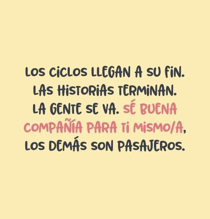 Los ciclos llegan a su fin.