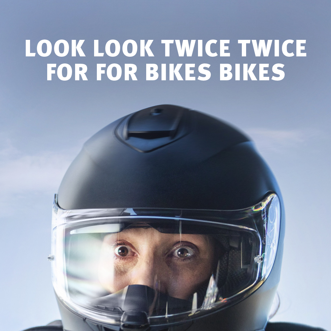Did you look twice? 😉 Always do a double take for bikes, it could save a life 🚲🏍