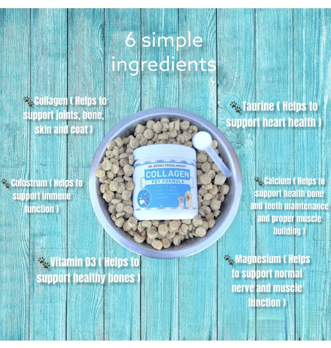DBFriedlander's tweet photo. Just in time for the holidays. Get your pet the gift that will keep them going. 

🦮 #DrBerndFriedlander Pet Collagen 🐶

🏪 in bio (order today)

#PetCollagen | #PetHealth | #PetProducts | #JointHealth | #PuppyLove | #DogLovers | #PetCare https://t.co/GXDTru4xnD