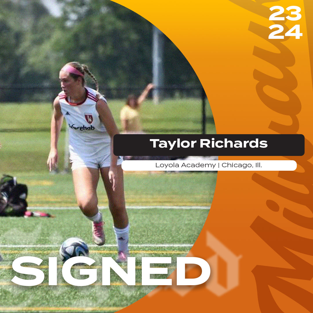 Welcome, Taylor Richards of Chicago, Ill. ✍️ Taylor attends high school at Loyola Academy, where she is an honors student and will be playing in the Spring of 2024, and has enjoyed an extensive and successful club career with her Chicago FC United Girls Academy Team‼️