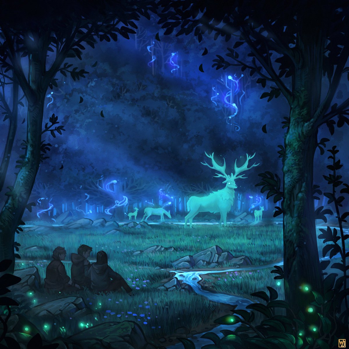 Waltjan9's tweet image. Commission: Forest Spirits