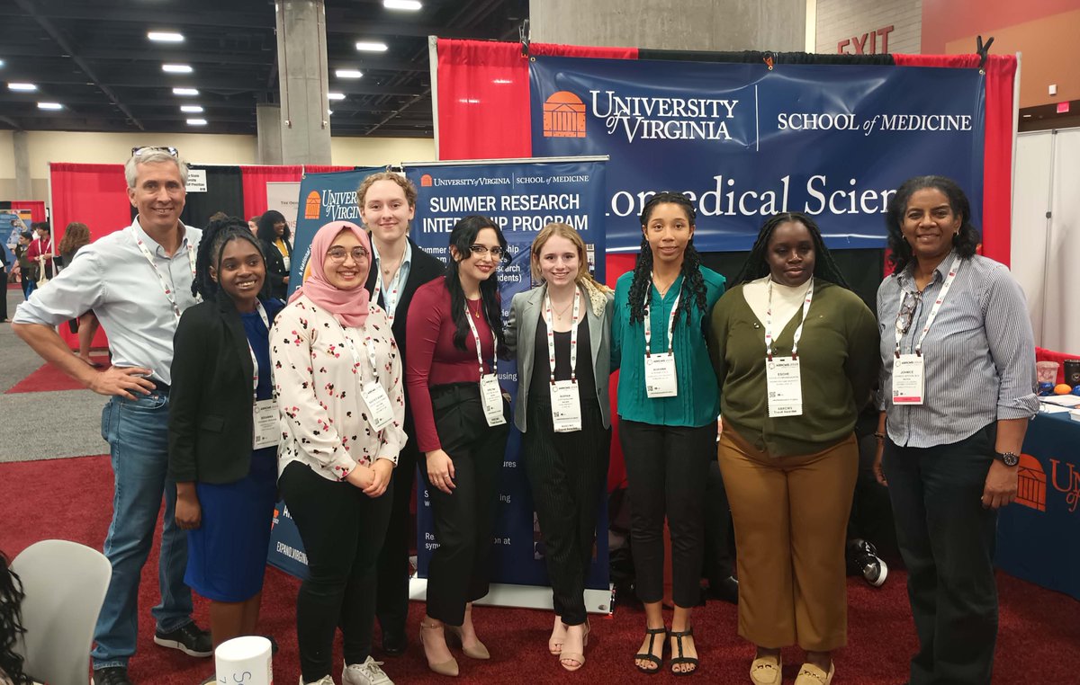 uvasrip's tweet photo. Congratulations to SRIP 2023 interns who presented at #ABRCMS 2023, Phoenix, AZ! https://t.co/wCG7aqasph