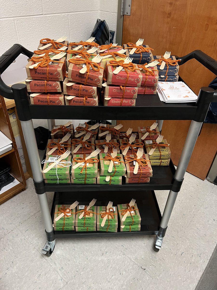 Pie and a Podcast treats for the staff <a href="/SBES/">SBeS</a> for Thanksgiving. The instructional coaches are super thankful for each one of them! <a href="/AkruseKruse/">Allison Kruse</a> <a href="/DCS_TN/">Dickson Co Schools</a>