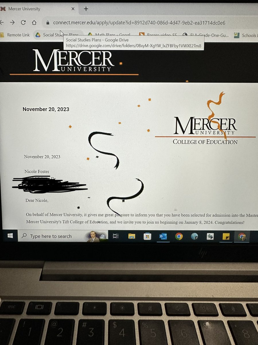 Hinton_Leads's tweet image. Just the news I’ve been waiting to hear (read)!!! I’ve been selected for admission into the Master of Education in Educational Leadership (Tier 1) program at Mercer University!!🎉🎉 @Future_Dr_BOC @wardellhunterED @hajjwomack #LevelUnlocked