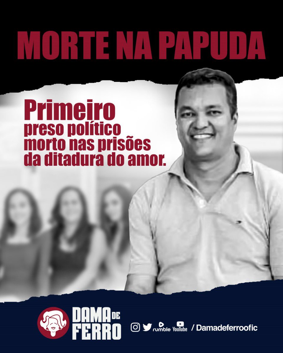 DamaDeFerroTV's tweet photo. ✝️ Cleriston Pereira da Cunha ✝️
Preso político. https://t.co/3psZdwsupG