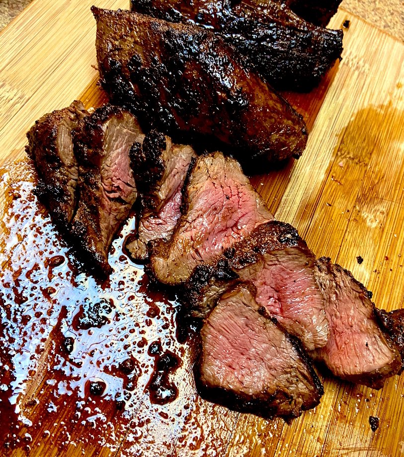 🦌 tenderloins with blackened Saskatchewan rub 🤤 #fieldtofork