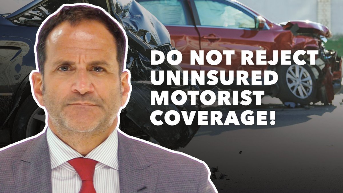 ZarzaurLaw's tweet photo. Joe explains why you should NOT reject Uninsured / Underinsured Motorist Coverage!!
https://t.co/CyHcGyOo72
#personalinjurylawyer #personalinjury #floridalawyer #boardcertified #lawfirm #ihatejoezarzaur #zarzaurlaw #floridalaws #underinsuredmotorist #carinsurance https://t.co/2fowWh8t08