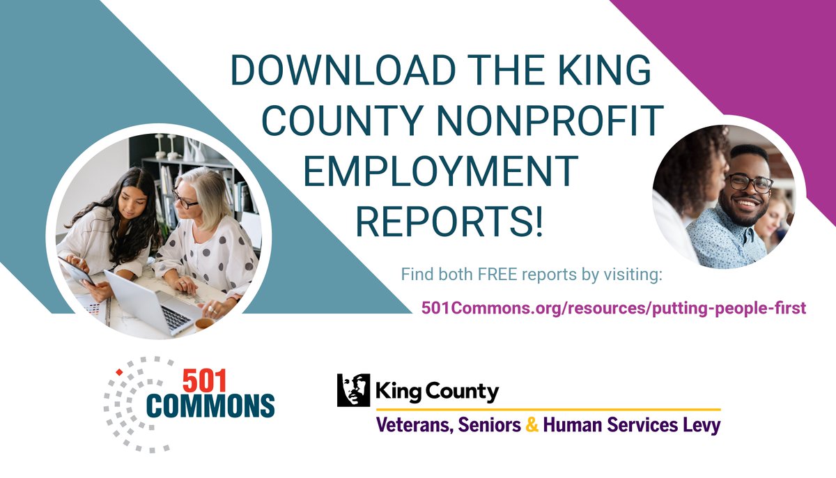 501Commons's tweet photo. We’re excited that you can now download our two free research reports containing information to help you retain employees and pay them a wage comparable to #nonprofits like yours!

Thanks, @KingCountyWA for collaborating with us on this important project.

https://t.co/2t2y6jwSTB https://t.co/khEiiLmwVj