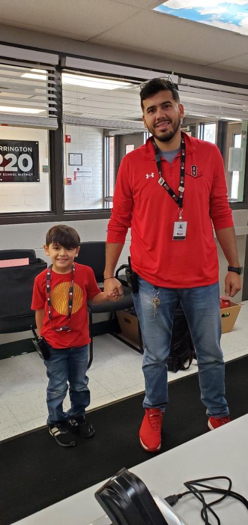 Someone mentioned that we were twinning so I had to help him complete the outfit, is he my kindergarten twin? <a href="/barrington220/">Barrington 220</a>