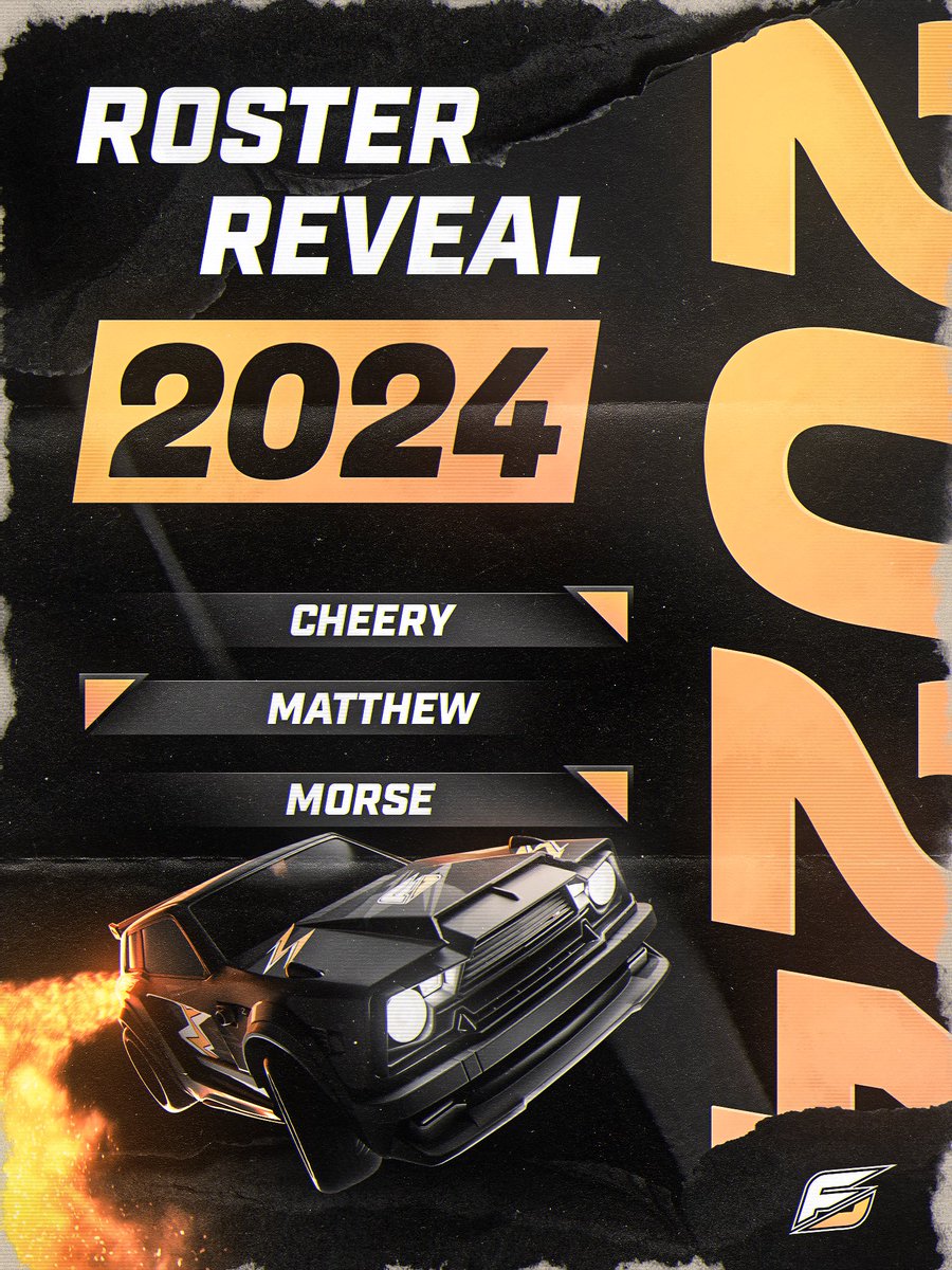 ‼️  IT'S OFFICAL ‼️ 

🔸EVERYONE PLEASE WELCOME OUR
2024 RLCS ROSTER!🔸

🚗 <a href="/CheeryRL/">Cheery</a> 

🚗 <a href="/MatthewRL9/">Matthew</a> 

🚗 <a href="/Morse__RL/">Morse 🐒</a> 

#RLCS | #RLOCE | #FIZ6