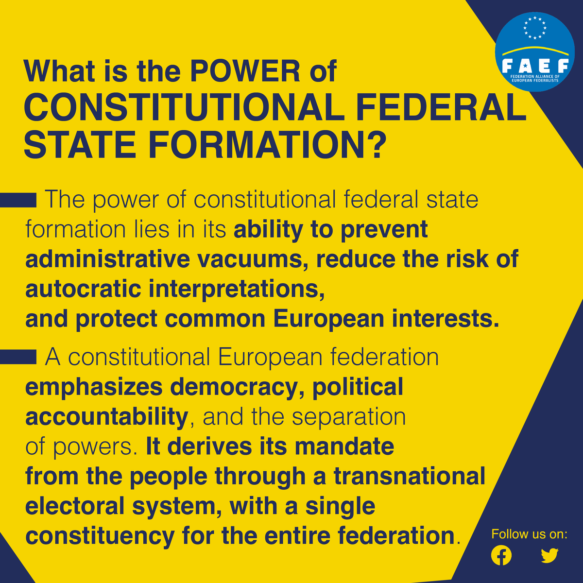FAEF Federal Alliance of European Federalists tweet media