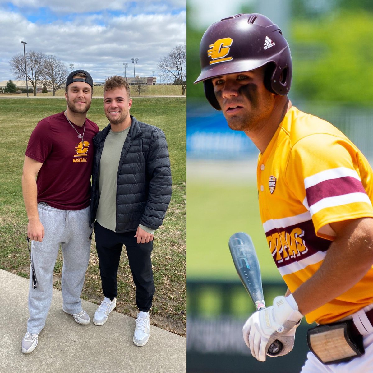 Was awesome to have 2023 Arizona Fall League MVP, Jakob Marsee, back visiting with us on campus and in the facility this weekend! <a href="/marsee32/">Jakob Marsee</a> <a href="/MLBazFallLeague/">MLB's Arizona Fall League</a> <a href="/CMUAthletics/">CMU Athletics</a> <a href="/MLB/">MLB</a> #FireUpChips 🔥 ⬆️