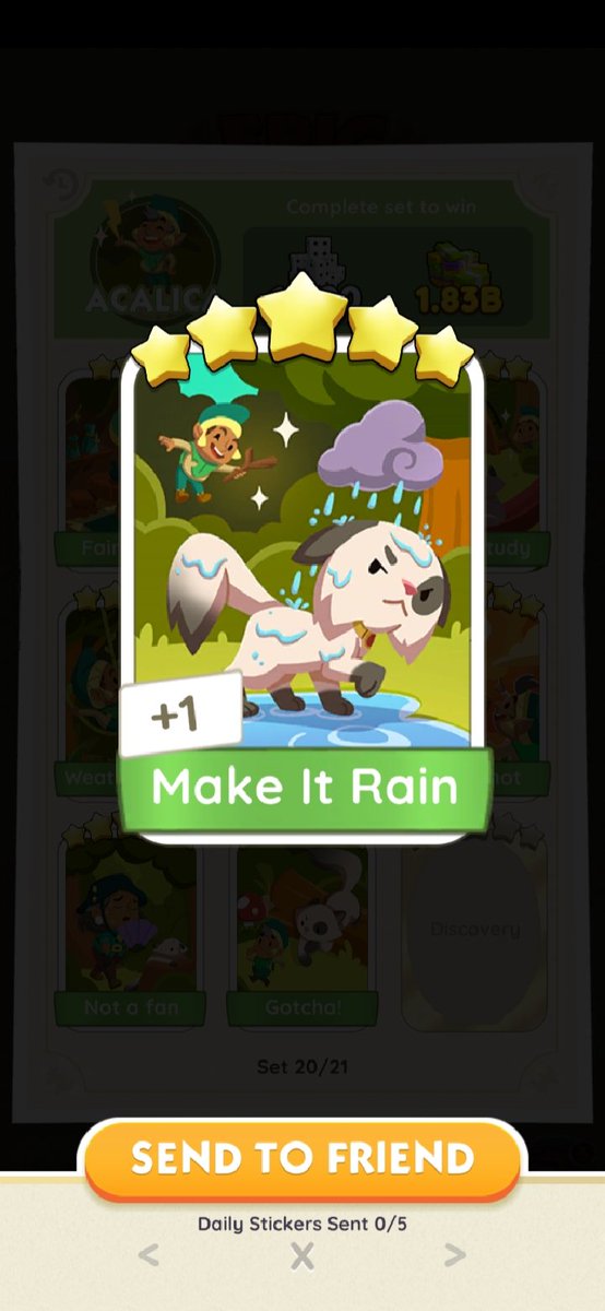 MoodBuruka's tweet photo. HAVE: Make it rain
⭐⭐⭐⭐⭐
NEED: Oh my gems

#MonopolyGo #MonopolyGoTrade https://t.co/KKZ04F1HxQ