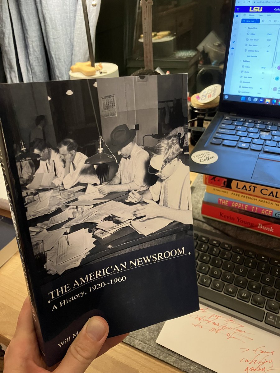Softcover of my newsroom history is here from @umissouripress ! upress.missouri.edu/9780826222329/… — use AUTHOR40 for my discount or if you’re a grad student or contingent faculty member I’ll send you the PDF