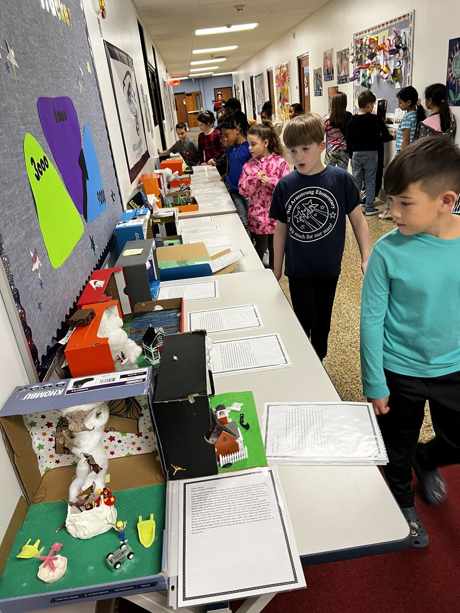 These kiddos did an incredible job on their weather dioramas and narrative writing connected to their project!  We had so much fun learning together, presenting, and taking a gallery walk to see all the projects and read each others stories! #gcpride #armstrongstars