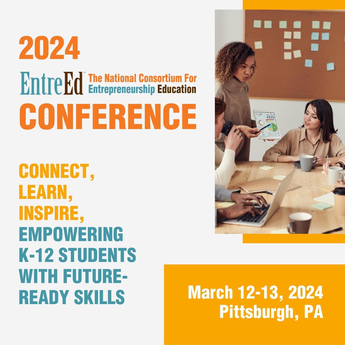 Join hundreds of fellow educators and stakeholders nationwide and help shape the future of education.

Register today! entreed.org/conference/

#conference #entrepreneurshipeducation #entrepreneurship #education #futureofwork #networking #pittsburgh #educators