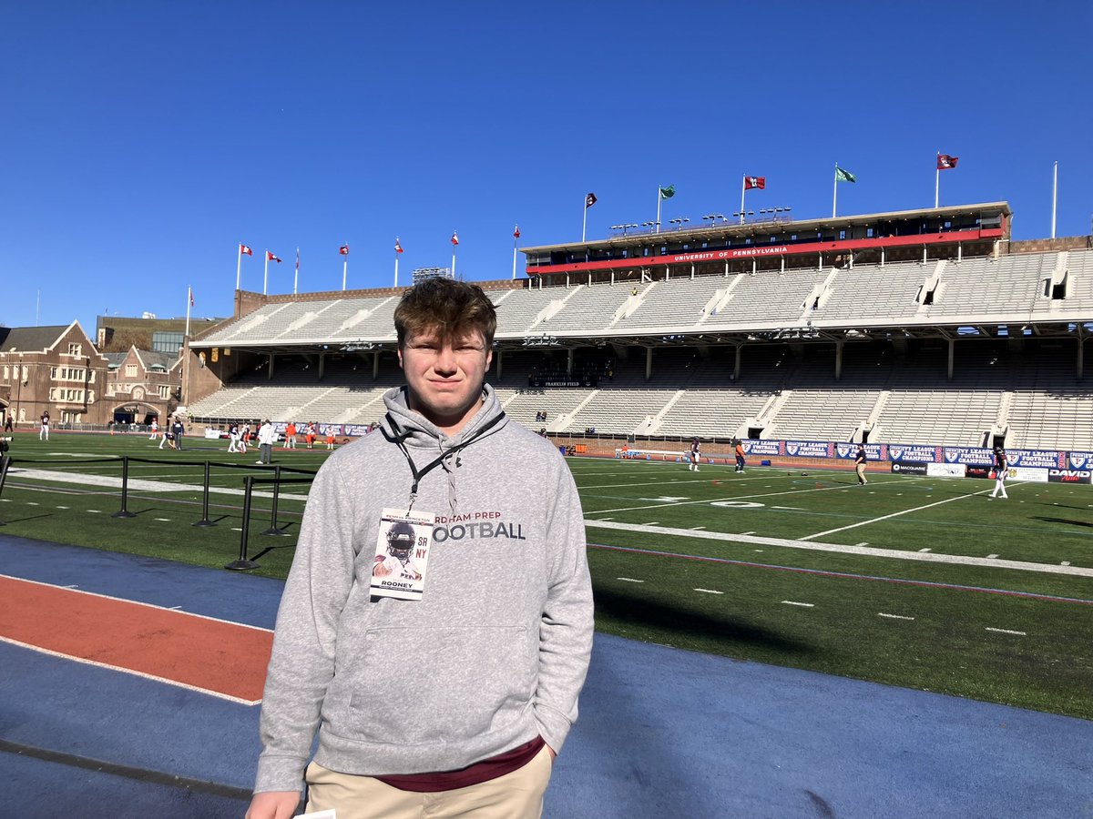 I had a great time <a href="/PennFB/">Penn Football</a> a few days ago. Thank you for having me.  It was great to hear from the coaches and players. <a href="/hopwood_rj/">RJ Hopwood</a> <a href="/Coachlanese13/">Coach George</a>