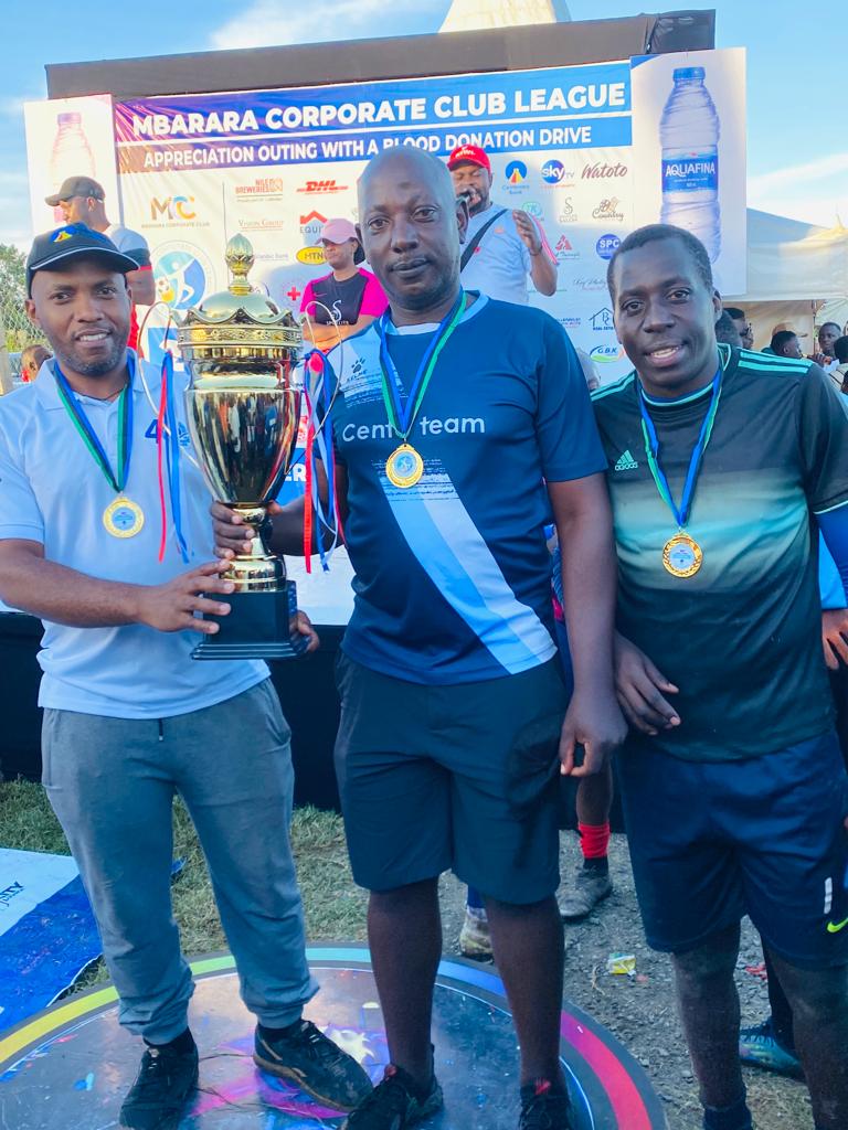 CentenaryBank's tweet photo. We won the 2023 Mbarara Corporate League on Sunday. and we would like to congratulate our #TeamCente for the win. #BankingReimagined #CorporateLeague https://t.co/ZxLDYaDMVL