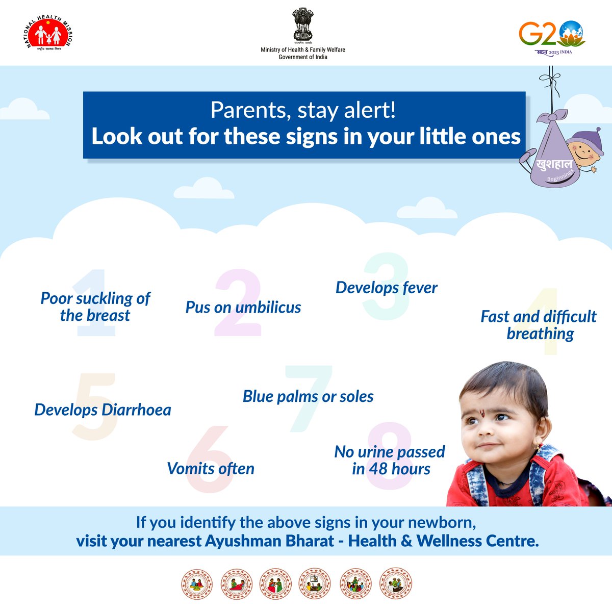 A_ArogyaMandir's tweet photo. When worried about your👶baby's illness, take immediate action! Ensure your child's comfort and visit your nearest #AB_HealthandWellnessCentre to ensure your child is healthy.
Visit the nearest centre to know more.
#NewbornWeek #ParentingTips https://t.co/wDiU7Yks19