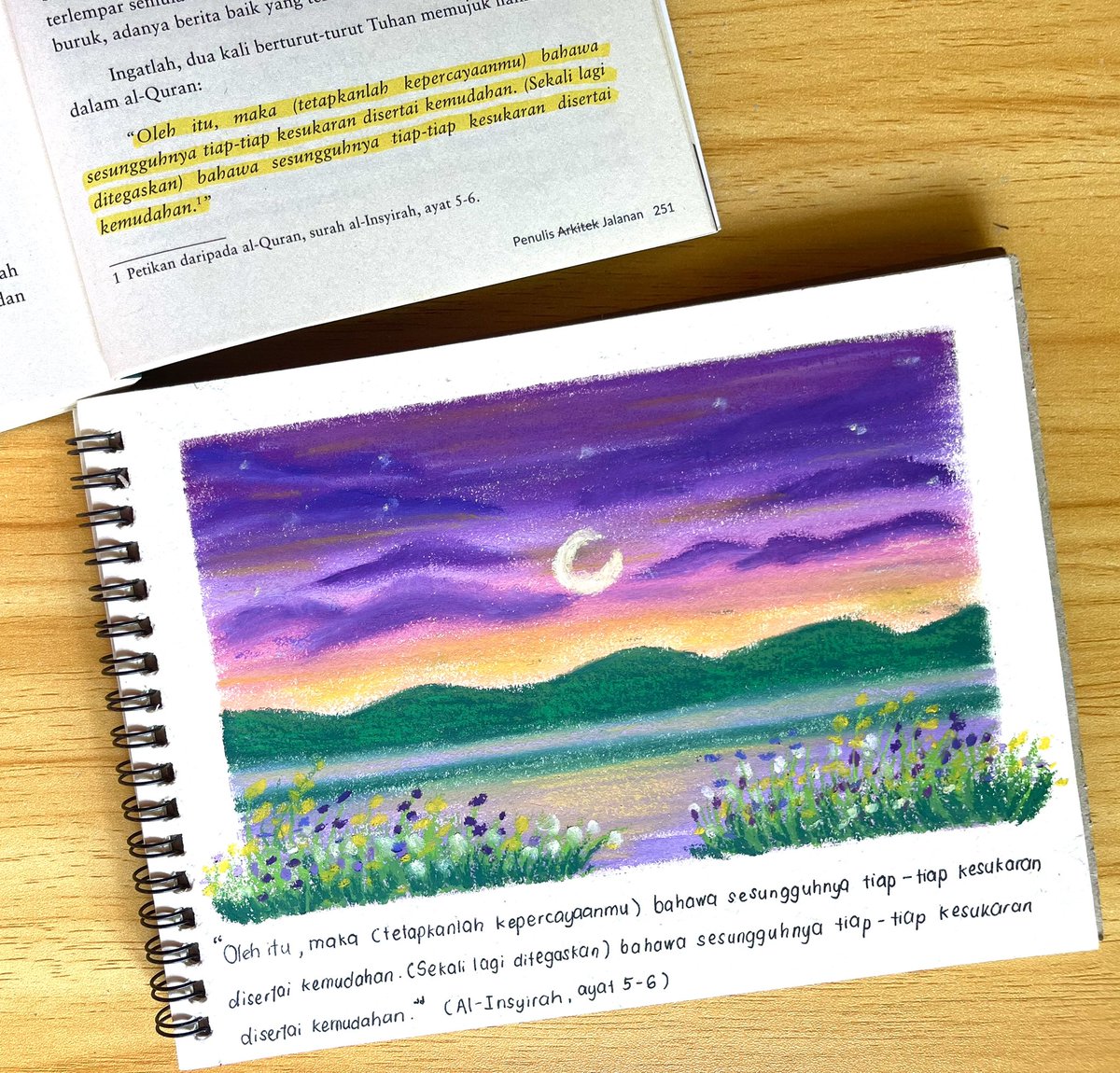 Tarik nafas tenteramkan jiwa,
Lalu berbicaralah dgn pencipta,

"Ya Tuhan, aku tahu ini perancangan-Mu."

Aku yakin, aku serahkan segalanya.
Maka kuatkanlah aku utk laluinya.

Tidak semua hal, kita perlu fahami.
Ada kalanya kita hanya perlu yakin.

-Penulis Jalanan, teme Abdullah