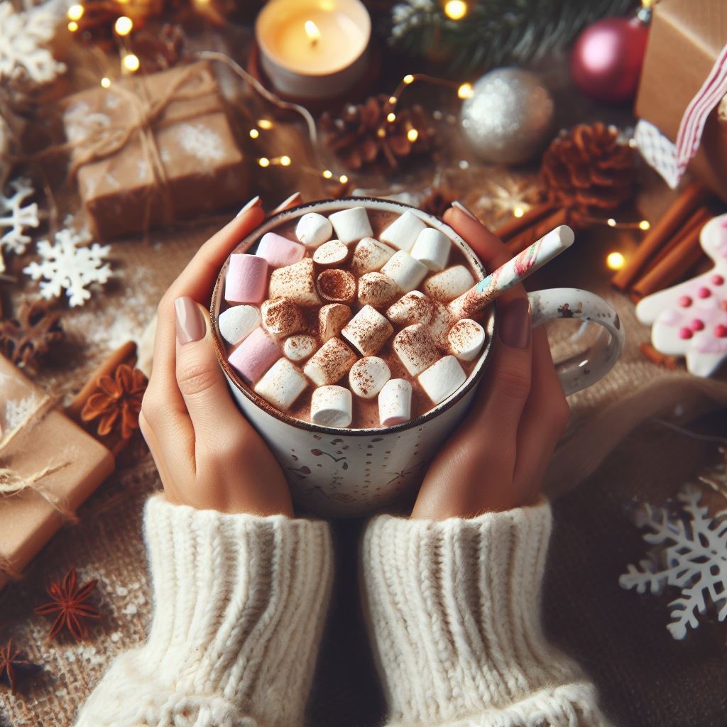 LeoJespha's tweet photo. Cocoa and coziness โ what's your favorite winter treat to savor by the fire? โ๐ฅ
#WinterIndulgence #aiart https://t.co/PiTN7t9gOZ