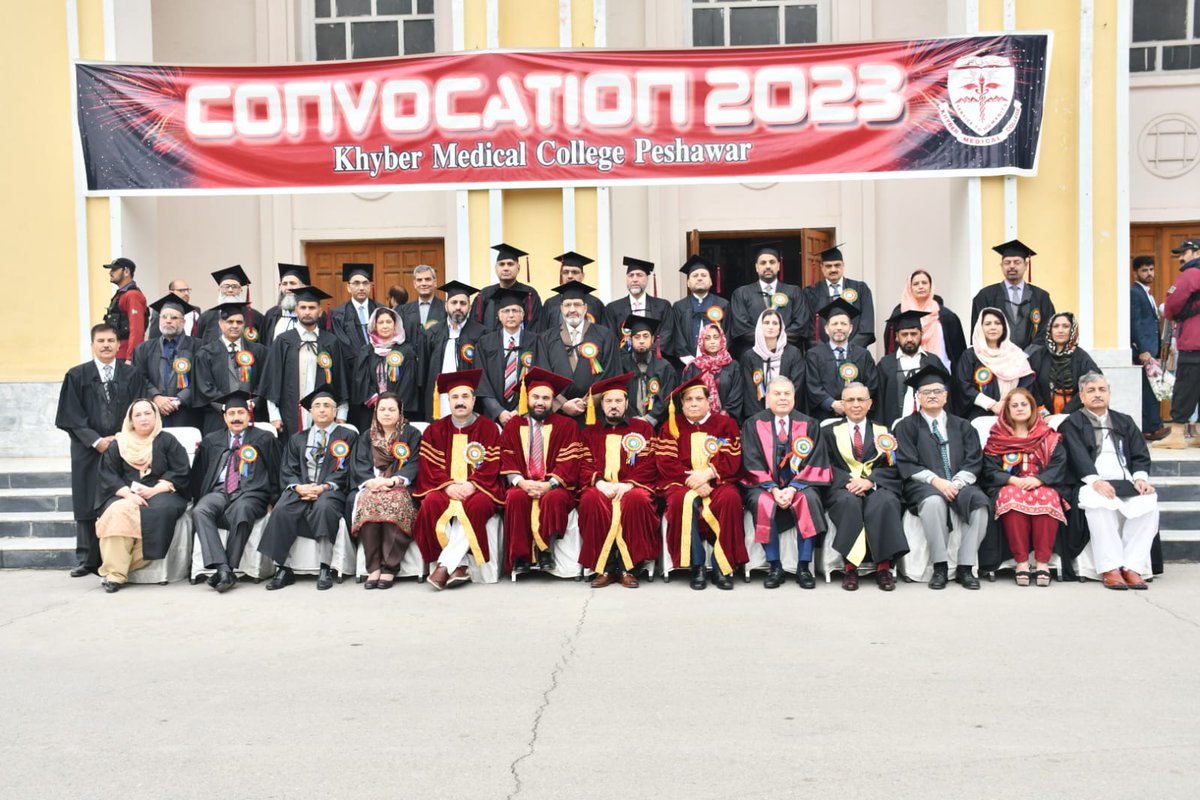 The KMC Convocation 2023 for the graduates of session 2020 &amp; 2021.
Chief guest, CM KP Mr Ghulam Ali awarded 214 degrees, 54 gold medals, 3 lifetime achievement awards, and a Distinguished KMC Alumni award.
Details: kmc.edu.pk/convocation23