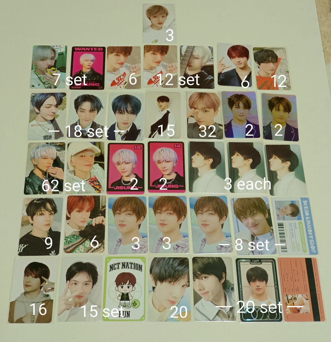 140102jdw's tweet photo. WTS NCT pcs (chenle, jisung, dojaejung)

Prices in pic (USD)

Based in Singapore, ships worldwide

Pls help to rt @selling_nct_usa @NCT_trading 

Tags: candy, ice jisung, Jaedo, djj, dowoo, slow acid https://t.co/U0rXvf9Vd4