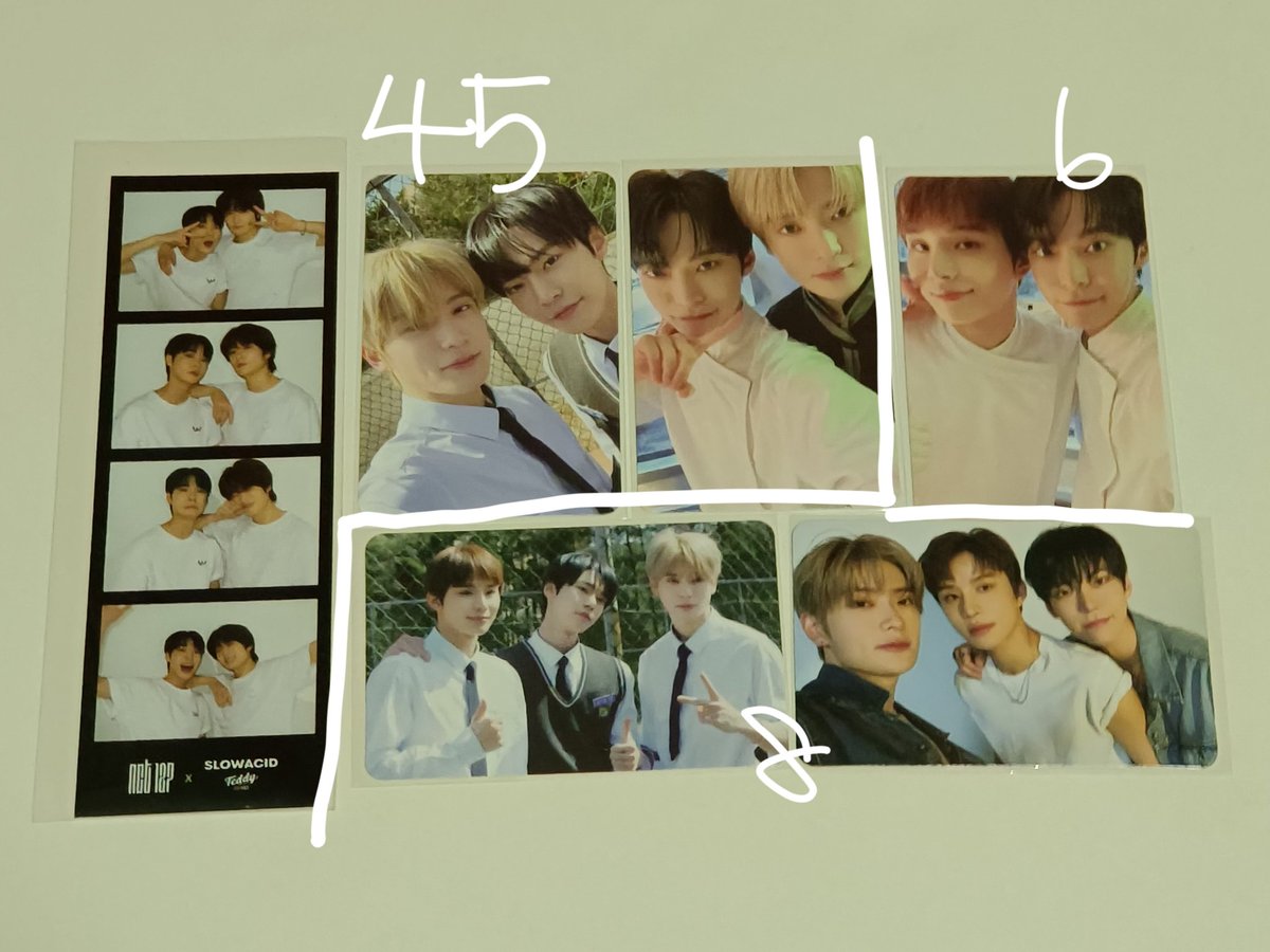 140102jdw's tweet photo. WTS NCT pcs (chenle, jisung, dojaejung)

Prices in pic (USD)

Based in Singapore, ships worldwide

Pls help to rt @selling_nct_usa @NCT_trading 

Tags: candy, ice jisung, Jaedo, djj, dowoo, slow acid https://t.co/U0rXvf9Vd4